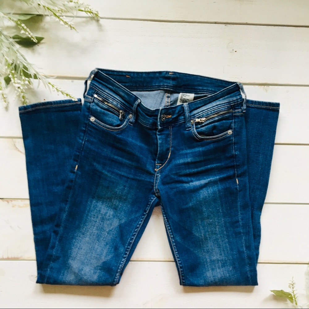 H&M low waist ankle stretch denim jean